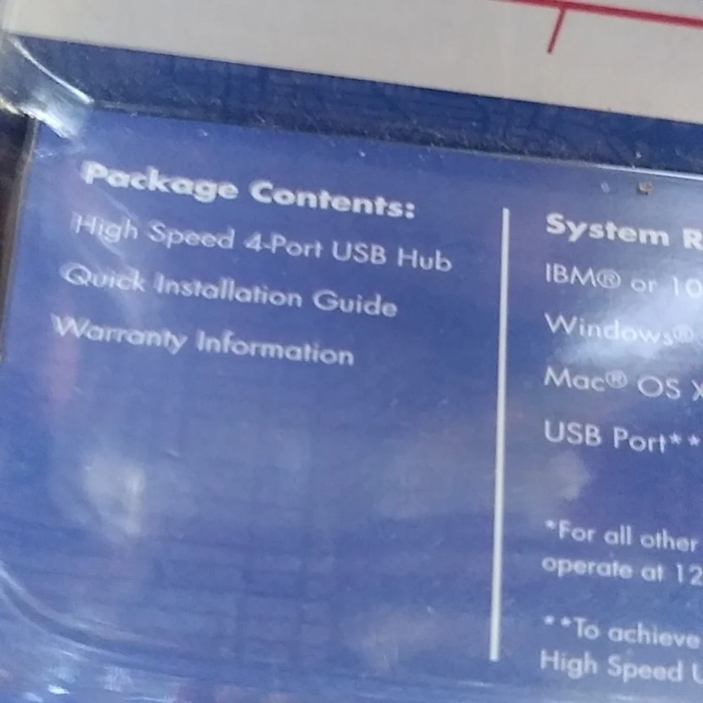 MICRO Innovations🔥🔥🔥 high speed USB 2.0 4Port hub NIB